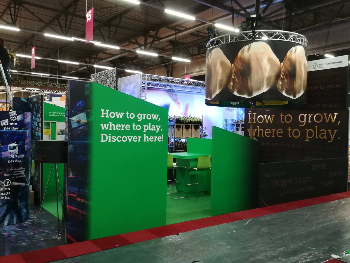 RFHTradeFair's tweet photo. Voorproefje van de #RFHTradeFair die morgen  van start gaat. #sierteelt https://t.co/TI88NpEDJm