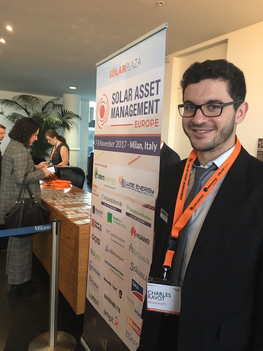 Reuniwatt's tweet photo. #SolarAM has started! Meet Reuniwatt during the breaks! #solar forecasting #solarassessment https://t.co/73sinRBpGp