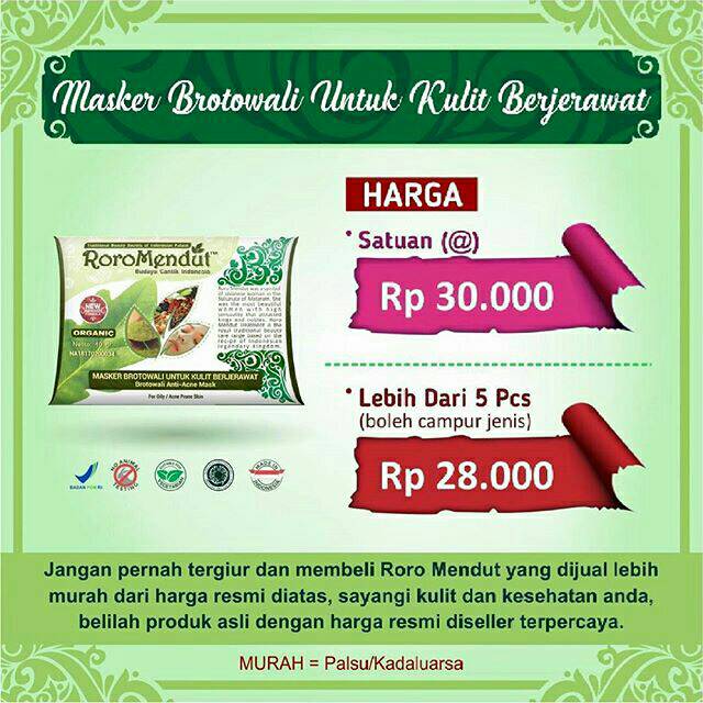 Saya menjual MASKER BROTOW... seharga Rp28.000. Dapatkan produk ini hanya di Shopee! shopee.co.id/tiwantiolshop/… #ShopeeID
