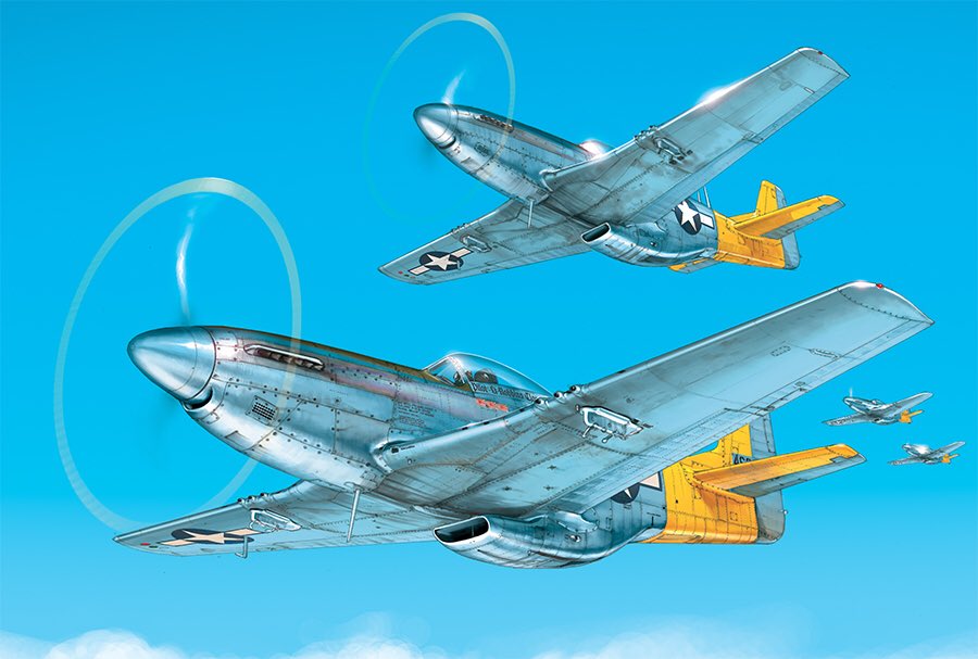 P51 Mustang! Cadillac of the skies! 
Angel Wings 5, premier extrait. #angelwings #romainhugault #bd #aviation #aviationart #ww2