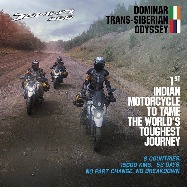 BajajDominar's tweet photo. Dominar 400 created history by becoming the 1st Indian bike to tame the world’s toughest journey. Visit: https://t.co/SlZkF3ZRZm #DominarTSO https://t.co/LKuhd4jlzq