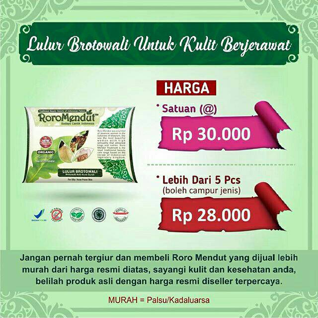 Saya menjual LULUR BROTOWA... seharga Rp28.000. Dapatkan produk ini hanya di Shopee! shopee.co.id/tiwantiolshop/… #ShopeeID