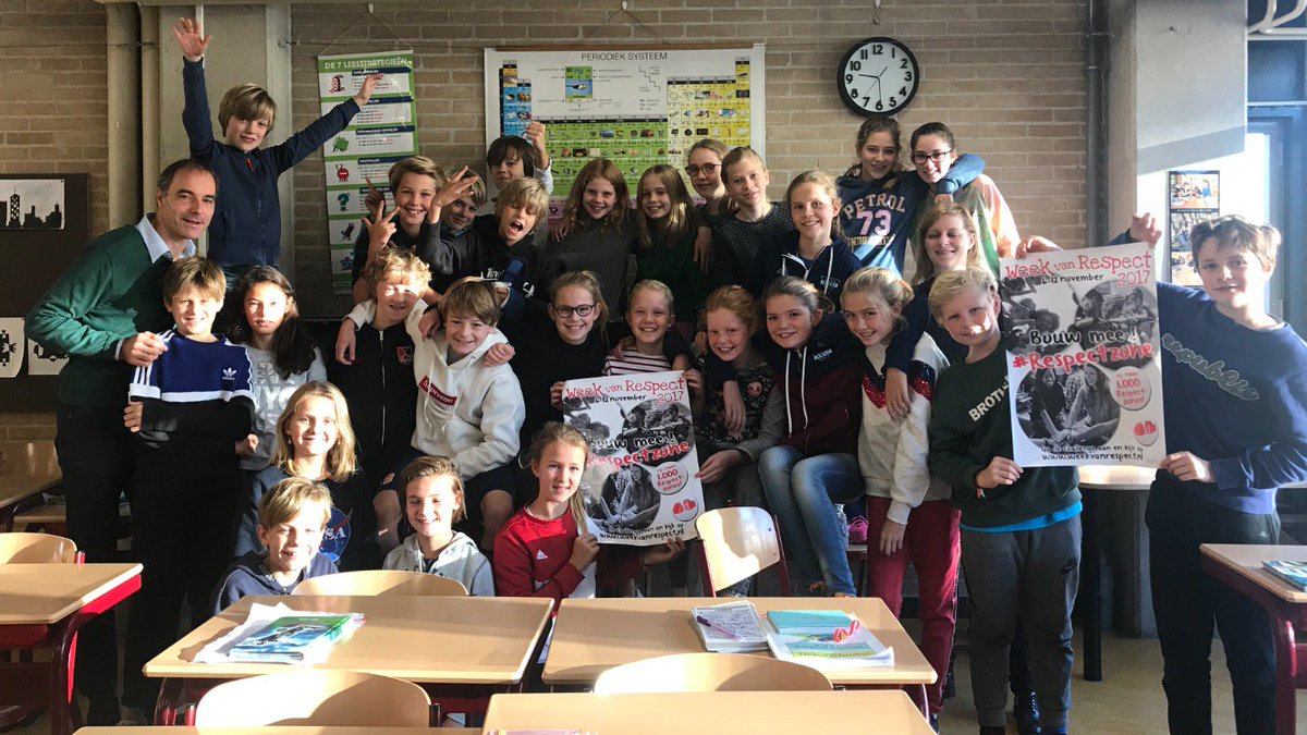 #respectzone in groep 8 Hildebrand van Loonschool #WeekvanRespect