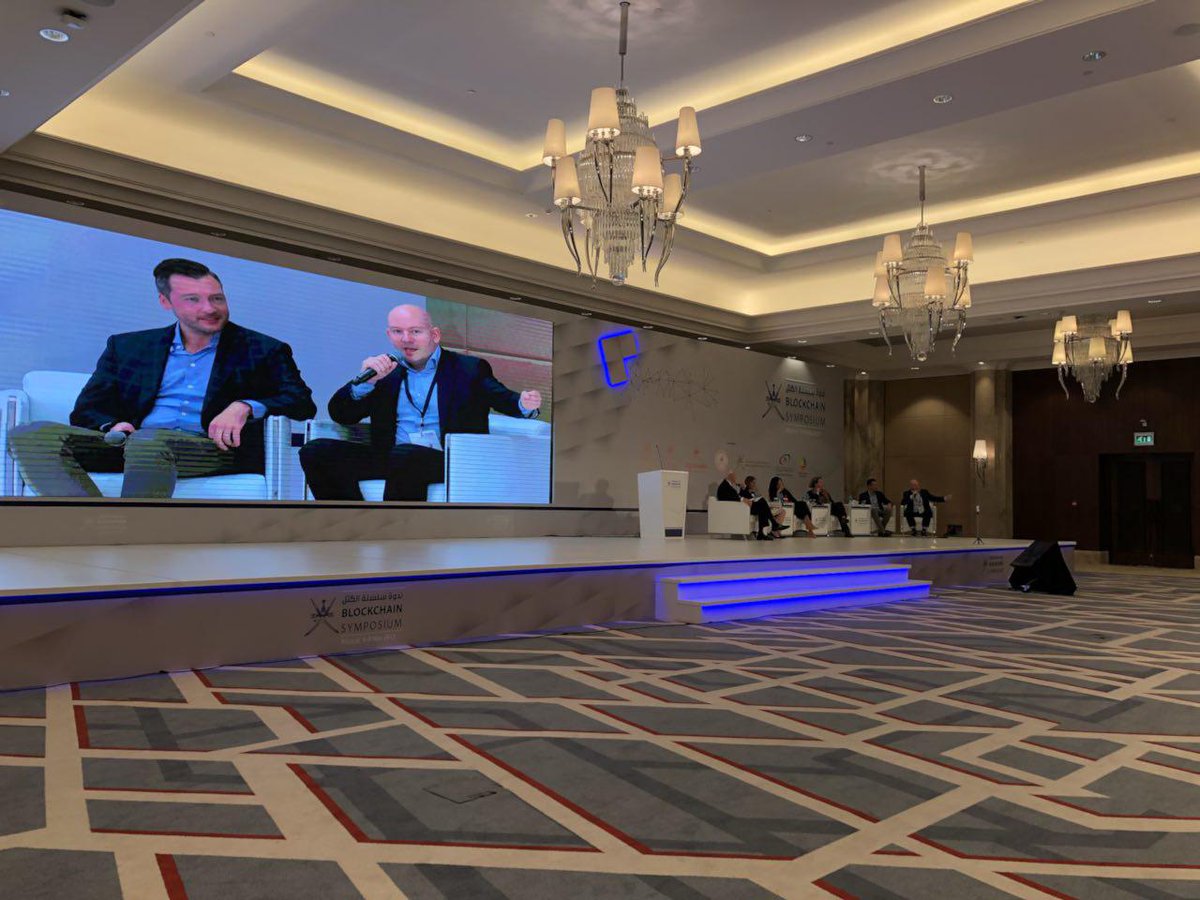 kpi's tweet photo. Panel discussion “Enabling Blockchain Solutions at the Financial Policy Level” #blockchainoman with @MathiasRuch promoting @thecryptovalley https://t.co/5aIqwYPSE9