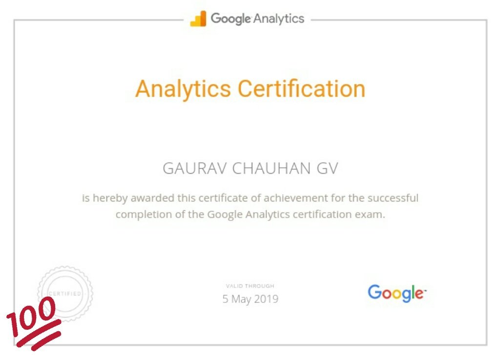GVChauhan631's tweet image. Hi friend, I am very Happy to inform you all that, I have pass my @googleanalytics #Certification.
#AnalyticsCertification