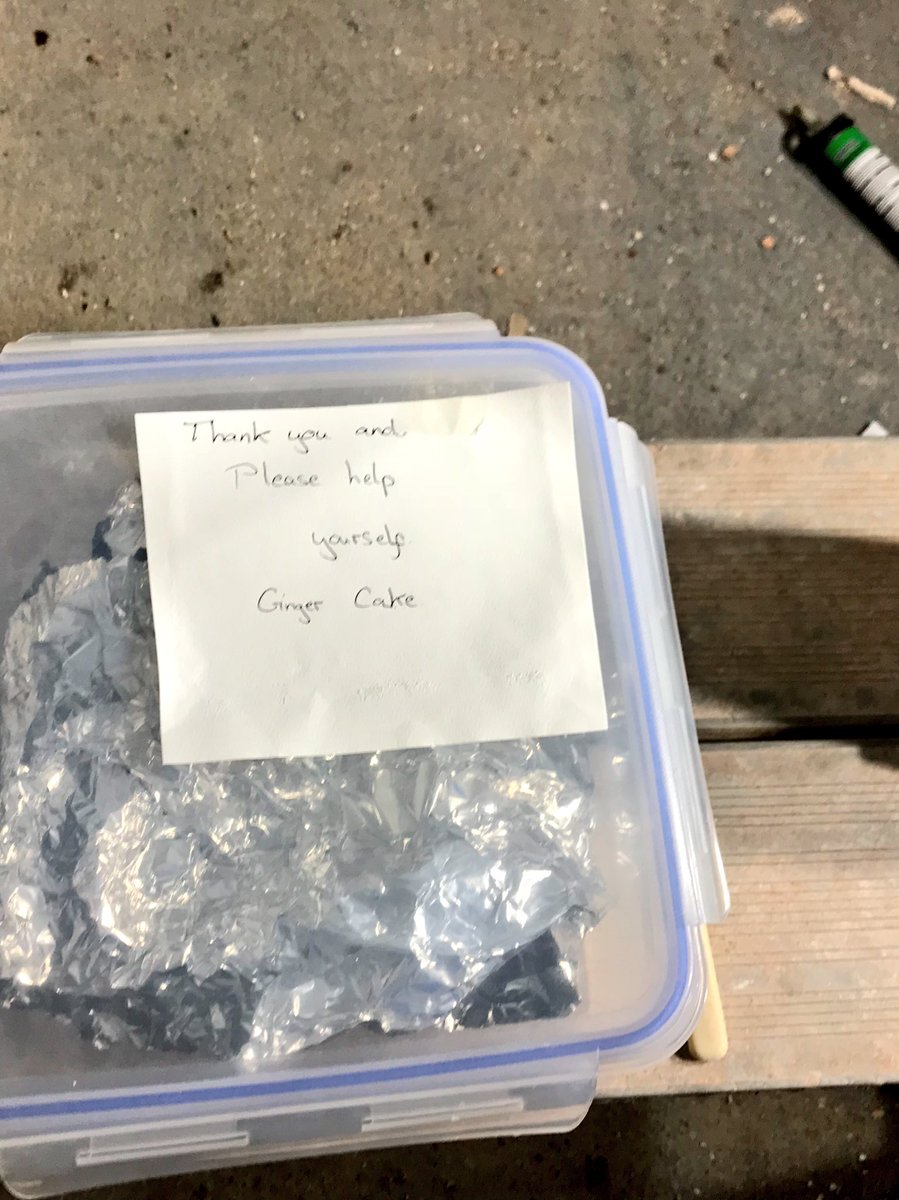 Free cake this morning from a happy customer! #cake #CustomerService #Construction