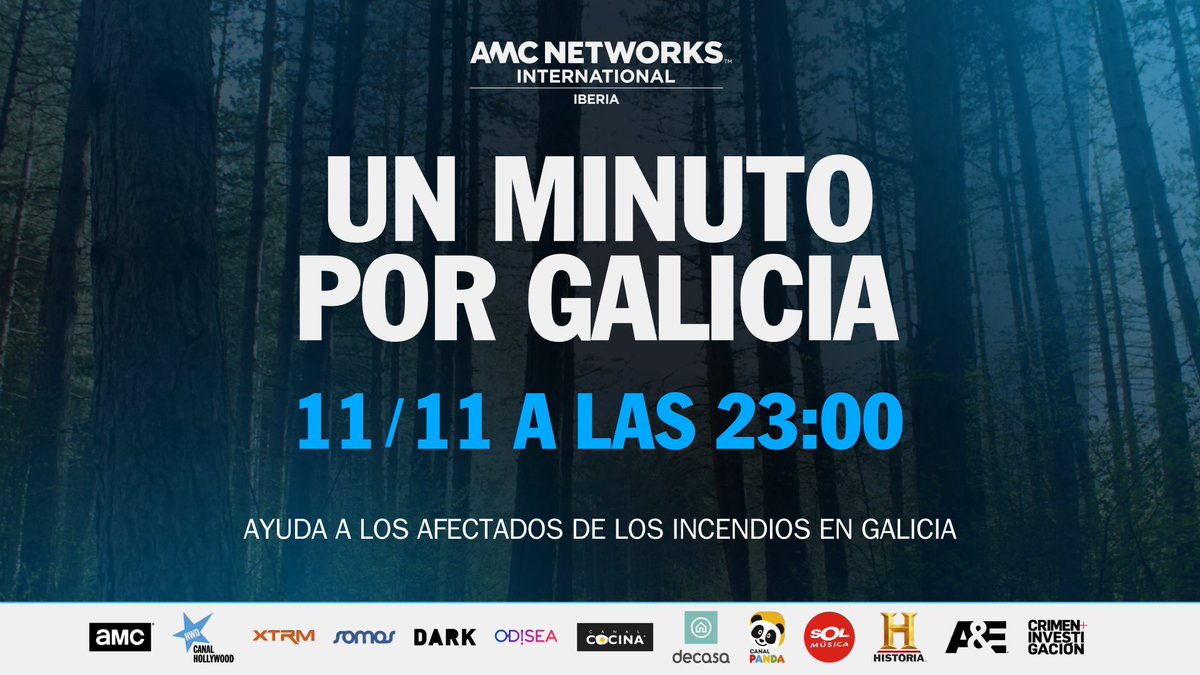 DarumaMedia's tweet photo. Genial campaña de nuestros amigos de @AMCNetworks_ES  en ayuda a las víctimas de los incendios en Galicia. #Gracias! https://t.co/isIUcJeoGR