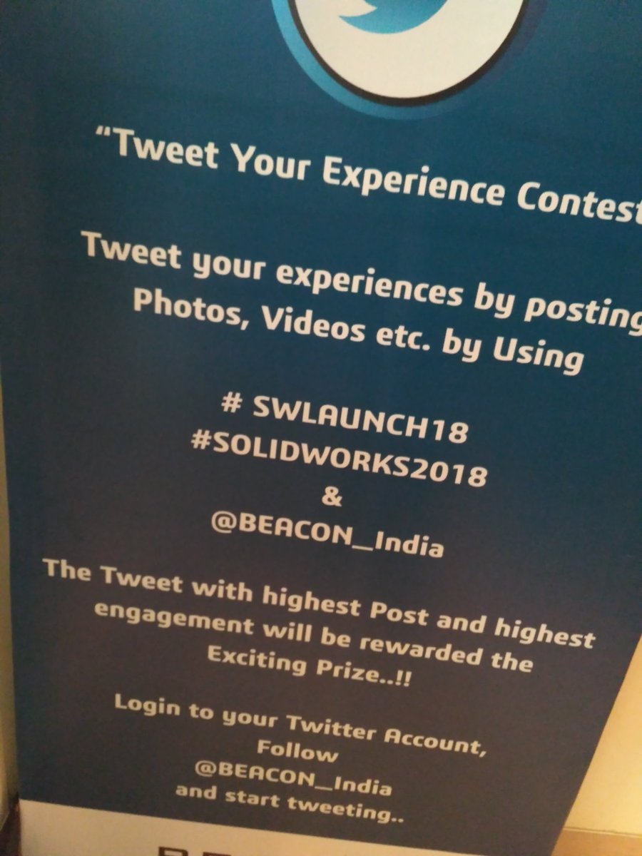abhisatna's tweet image. #SWLAUNCH18
#SOLIDWORKS2018 
@BEACON_India