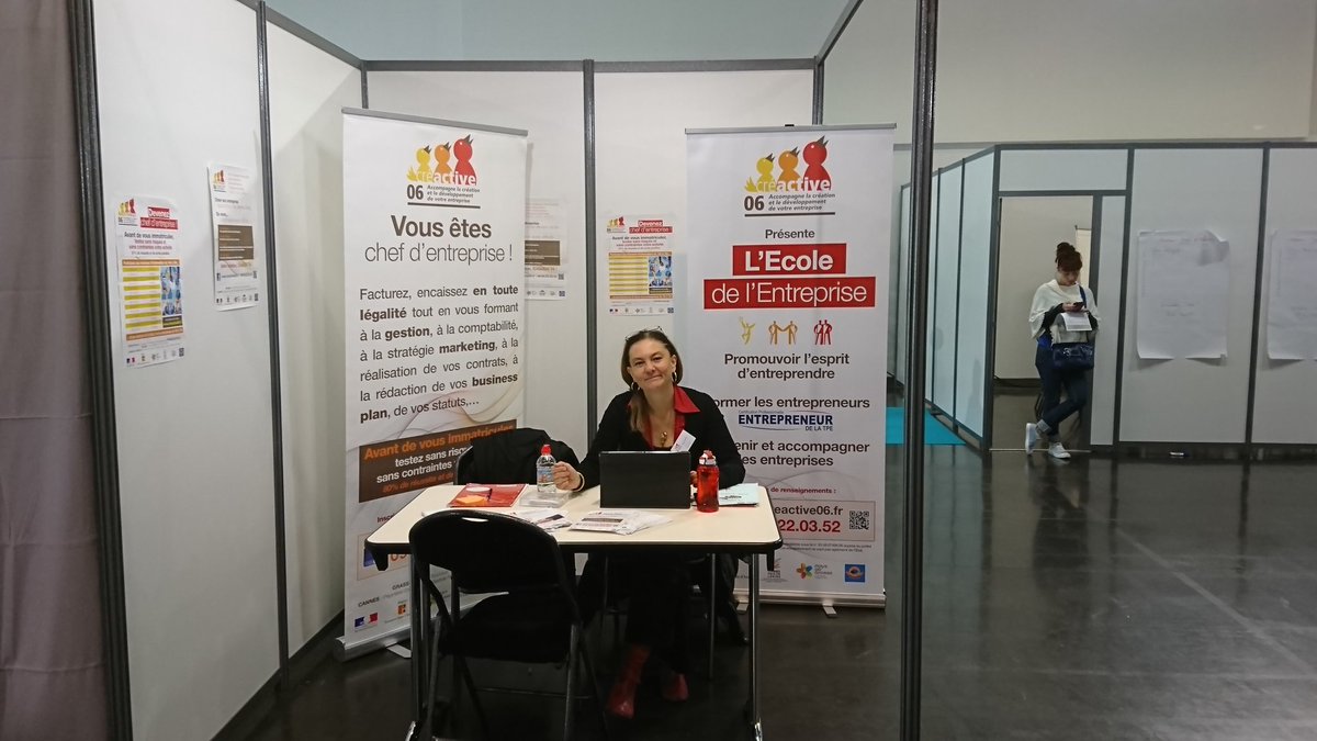 creactive06's tweet photo. En direct du salon #Emploi #creation #entreprise #Entrepreneur venez nombreux ! @villecannes @union_couveuses @Nice_Matin https://t.co/EFNaC2OBxj
