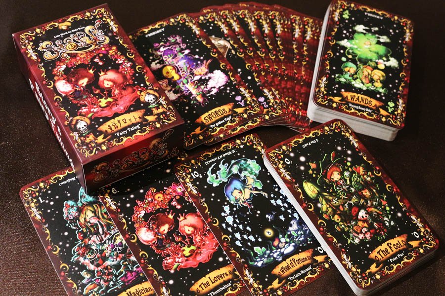 不思議かわいい雑貨店 アランデル على تويتر すべてのカードが童話がモチーフになった可愛いタロットで 以前のバージョンを購入の方にはフルデッキ版も欲しい というお声が多かったのですが さらに本格的に楽しめます 絵柄は愚者 ピーター パン 魔術師 アリス