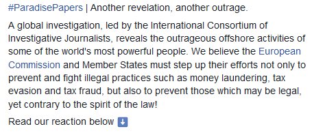 guyverhofstadt's tweet photo. #ParadisePapers | Another revelation, another outrage. My reaction here: https://t.co/EQKQaVh5fR https://t.co/YQD3D0GjU6