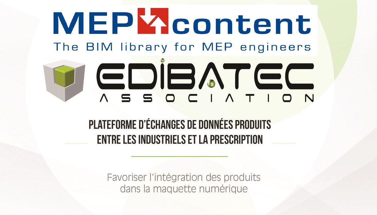 Trimble_MEP_Fr's tweet photo. Venez découvrir l'intégration des données thermiques #EDIBATEC dans #MEPcontent.com - #Interclima Hall 2 Stand E33 https://t.co/Shum0QfBSA