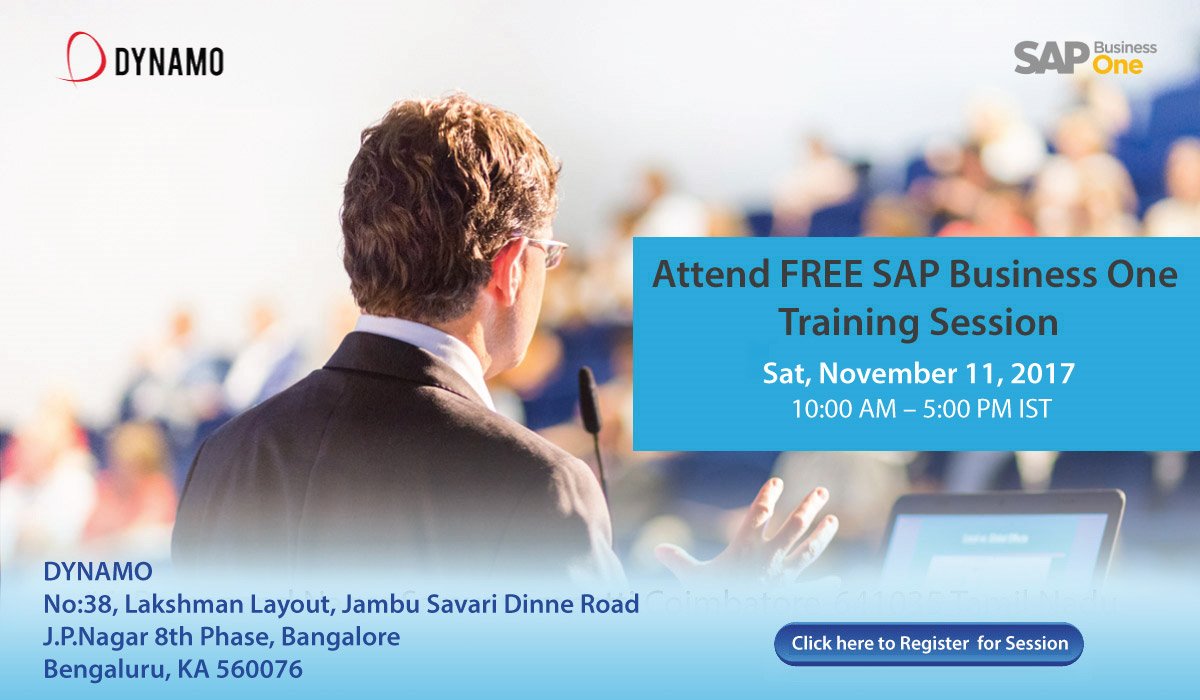 anil_marali's tweet photo. Attend @Dynamoinfotech1 Training; Learn howto accelerate ur journey with #SAPBusinessOne #SAP #ERP become #GST ready
https://t.co/bHTy6wXfwu https://t.co/YrlnKd3sPs
