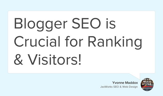 JaxWorksSEO's tweet photo. "When you optimize your web pages — including your blog posts — you’re making your website more visible..." https://t.co/CGLMC7Nyxq #Blog https://t.co/rCklm9mjRk