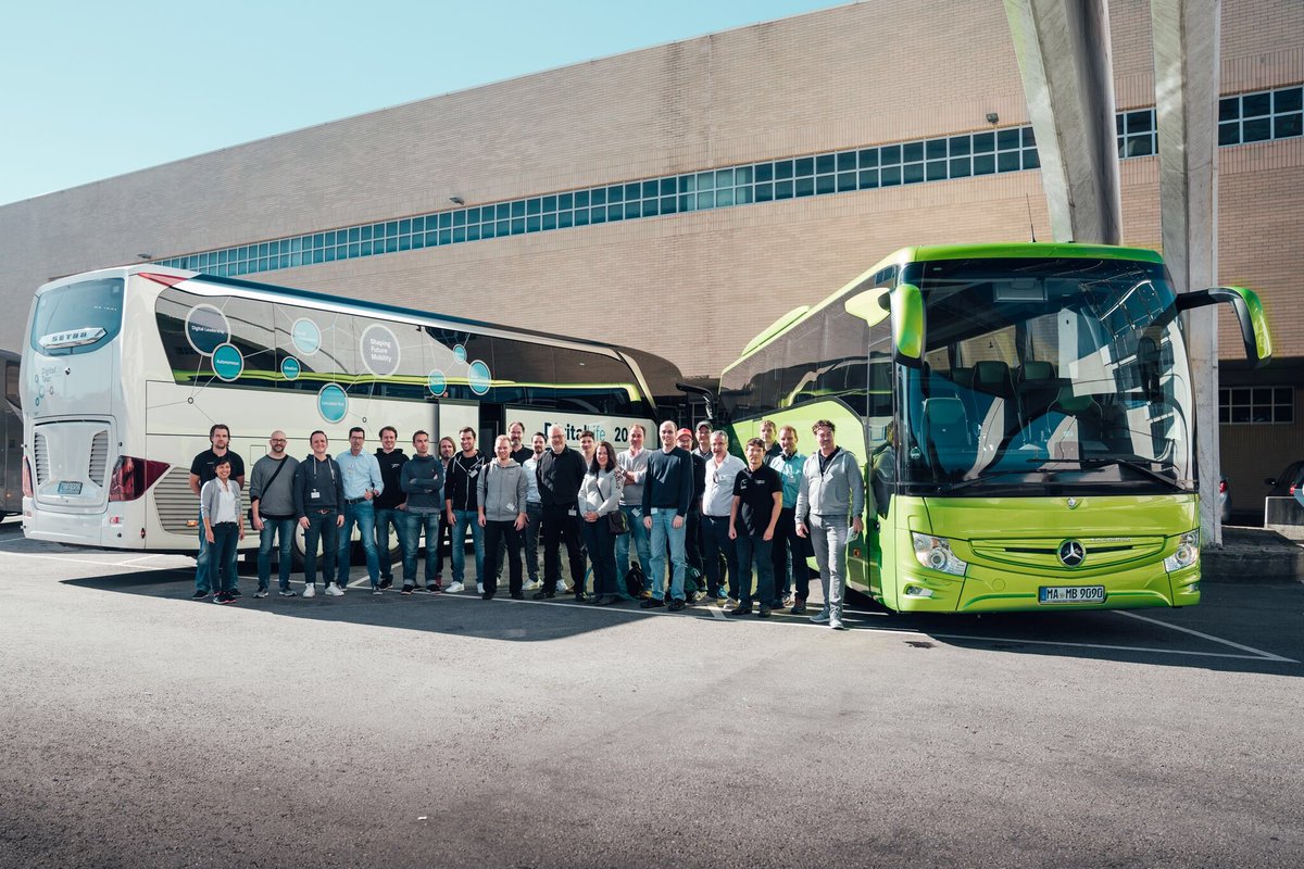 florian_martens's tweet photo. #mbfutureride literally showed 'the wheels-in-motion' as @Daimler_CV becomes a complete mobility service provider: https://t.co/ihCMFNZp0i https://t.co/hJ9UbAWvl6