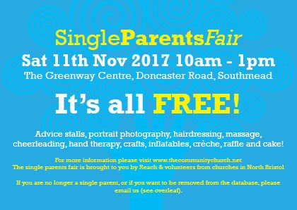 ChurchBranch's tweet photo. If you are a Lone Parent living in Brentry or Henbury you are very welcome to come to the Single Parents Fair at Greenway Centre on Saturday https://t.co/ocRJTPDeP3