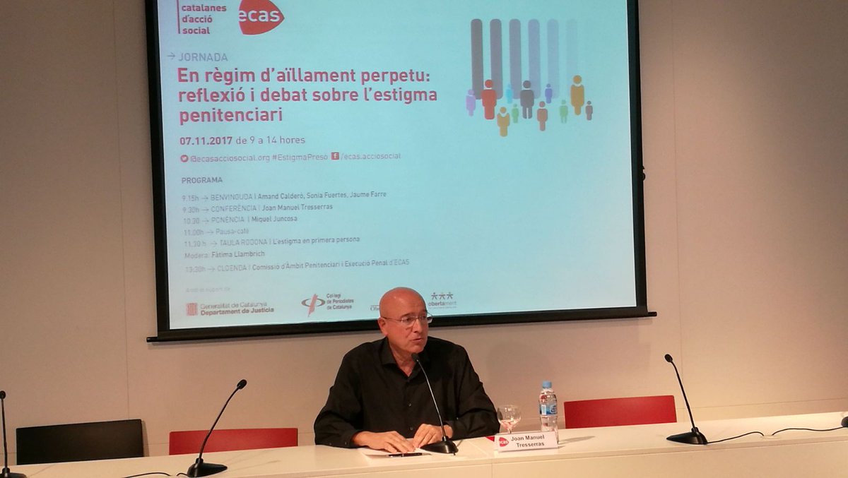 #EstigmaPresó "La reconstrucció de la pròpia imatge i de la imatge social té una caixa d’eines: la cultura" @jmtresserras