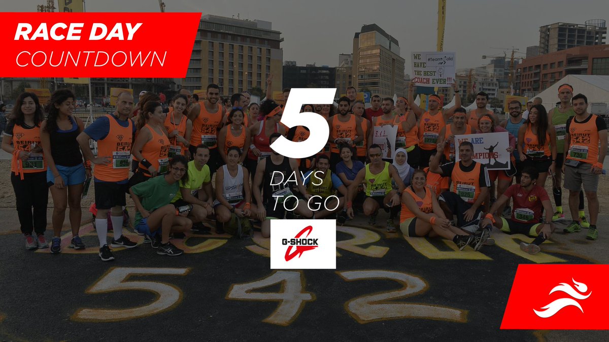 BeirutMarathon's tweet photo. 5 days to go for the biggest event, BLOM BANK BEIRUT MARATHON. Check out our race maps to find out how your journey will look like @CasioLB https://t.co/1WnJS5uNHW