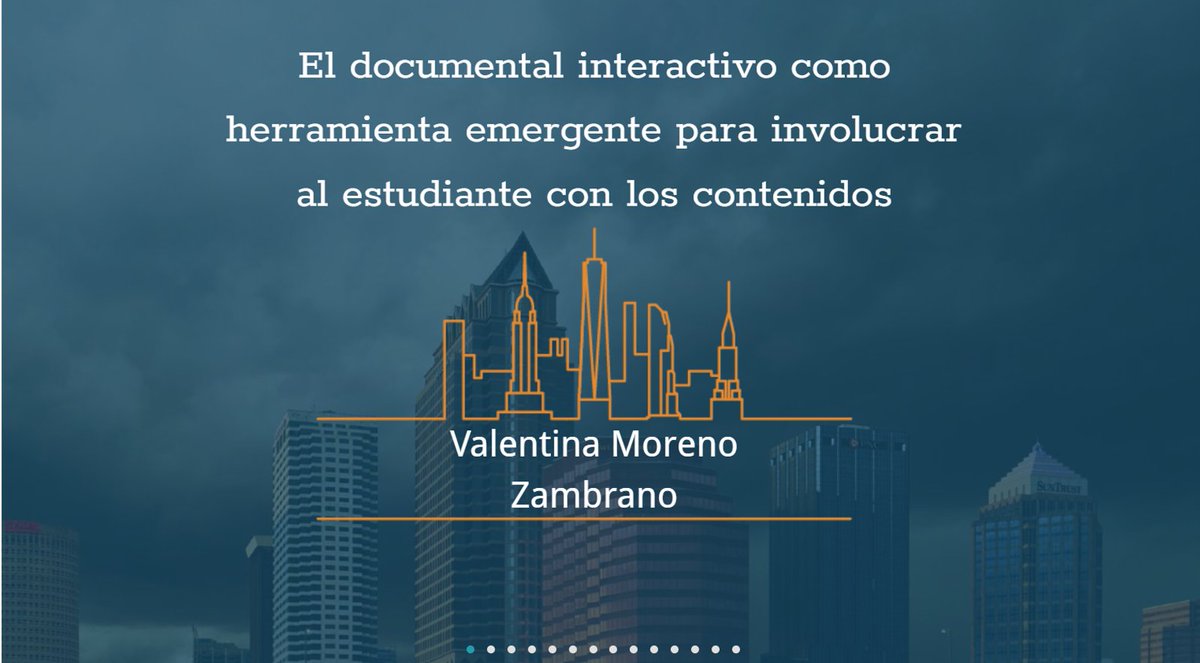 ValentinaMoreno's tweet photo. Ya lista mi presentación para el @congresoCICID este jueves, estaré hablando sobre #documentalinteractivo y su uso en el aula https://t.co/FkVDmiYTPE