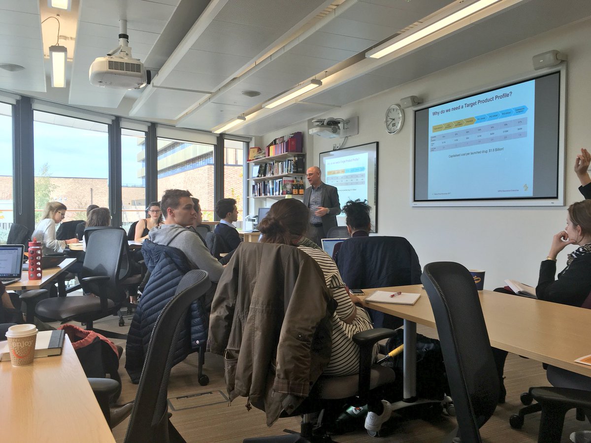 CambridgeMBE's tweet photo. Why do we need a #TargetProductProfile ? Martin Pass teaches @CambridgeMBE students why https://t.co/F16SEXysk6