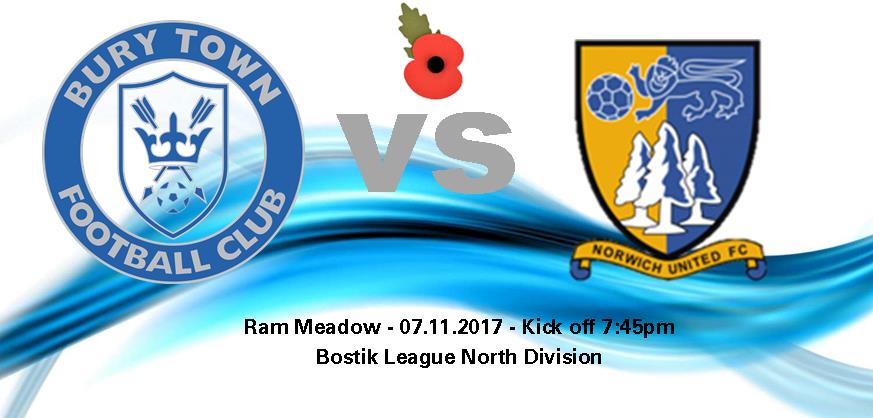 MATCHDAY: Tonight the Blues welcome @NorwichUtd to Ram Meadow for another Bostik League North match, kick off 7:45pm.
