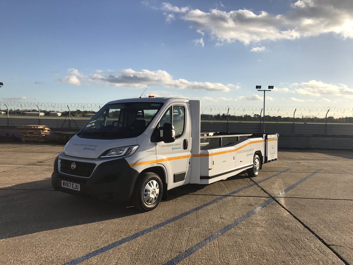 alfadropbox's tweet photo. @Gatwick_Airport proud to deliver your new bespoke 3.5T Trolley Collection vehicle #nomoremanualhandling #nomore7.5T https://t.co/NXonw27YXZ