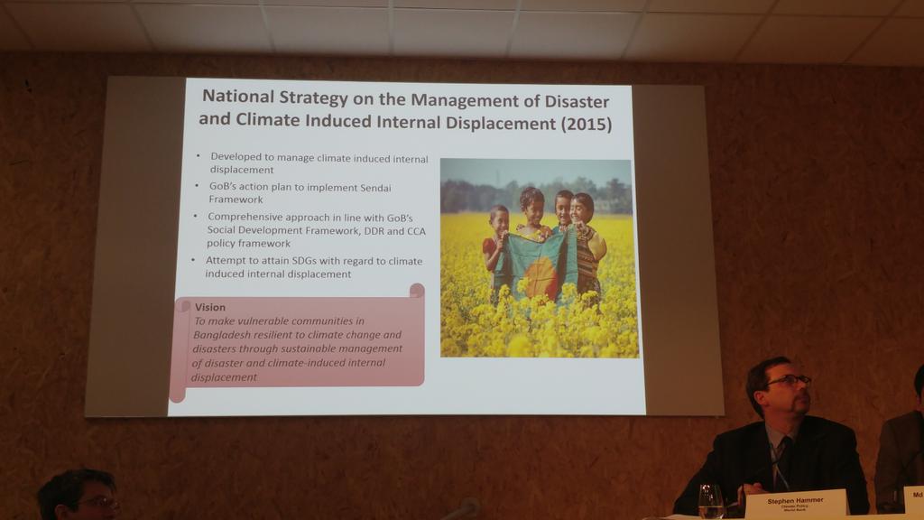 DDisplacement's tweet photo. Develop &amp; implement #national &amp; #regional approaches to address #climate-induced #migration says Md. Rashedujjjaman #Bangladesh MoFA. #COP23 https://t.co/igwD2Dbb0U