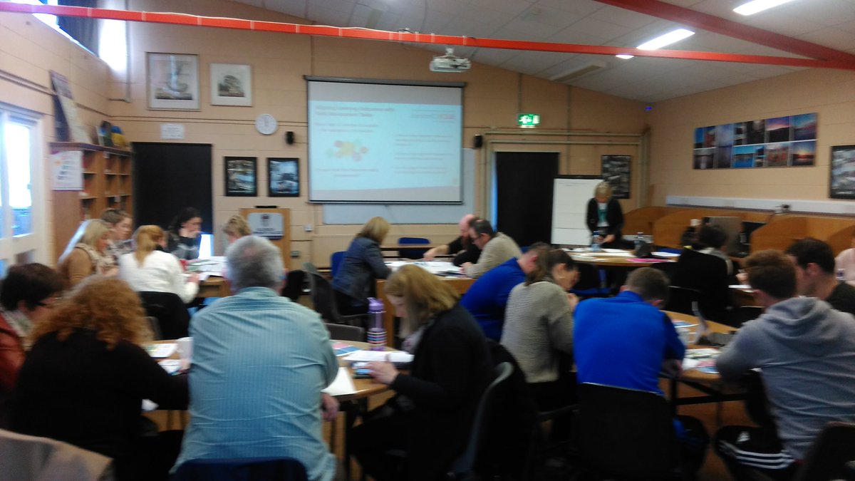 Niall___Murphy's tweet photo. Sharing guild knowledge around aligning assessments with learning outcomes in @KillorglinCC @jctEnglish @JCforTeachers https://t.co/SQa1n0CO6G