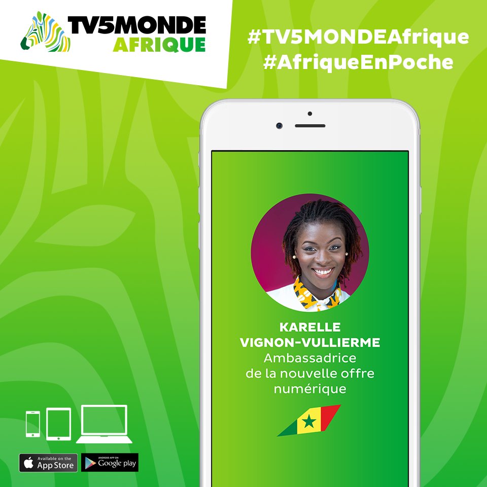 Fière d'être Ambassadrice de la nouvelle offre numérique de <a href="/TV5MONDEAfrique/">TV5MONDE Afrique</a>! #TV5MONDEAfrique #AfriqueEnPoche