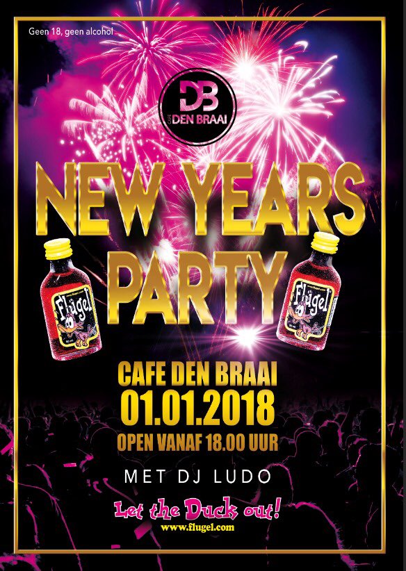 DenBraai's tweet photo. 02-12 Boswandeling "Winter Night"
01-01 NEW YEARS PARTY 2018 https://t.co/coWzRu7d79