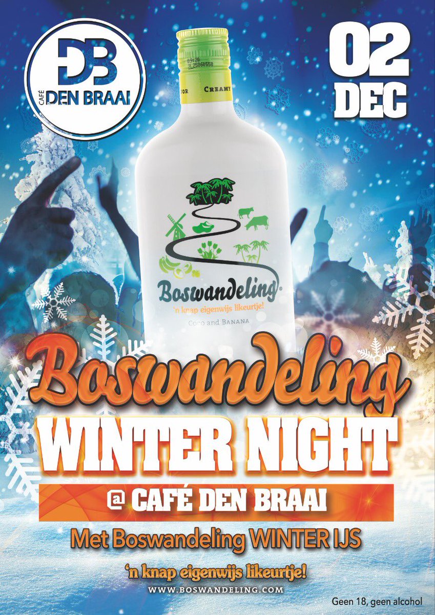DenBraai's tweet photo. 02-12 Boswandeling "Winter Night"
01-01 NEW YEARS PARTY 2018 https://t.co/coWzRu7d79