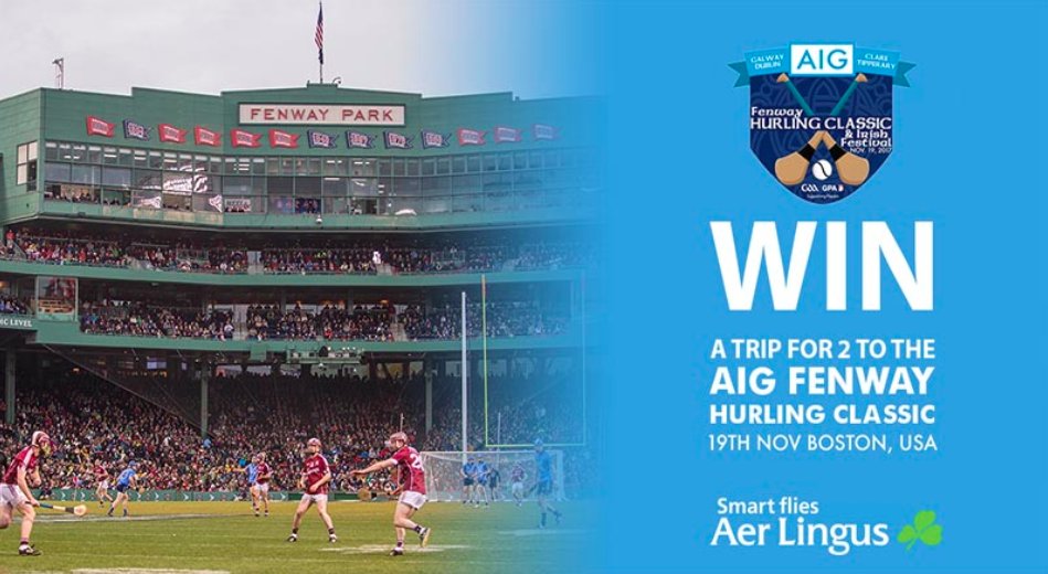 HurlingSuper11s's tweet photo. Win a once in a lifetime trip to Boston for the 2017 #AIGFenwayHurling as Super 11's Hurling returns to @fenwaypark 
https://t.co/EgAWDehlTA https://t.co/eW42Nv7wec