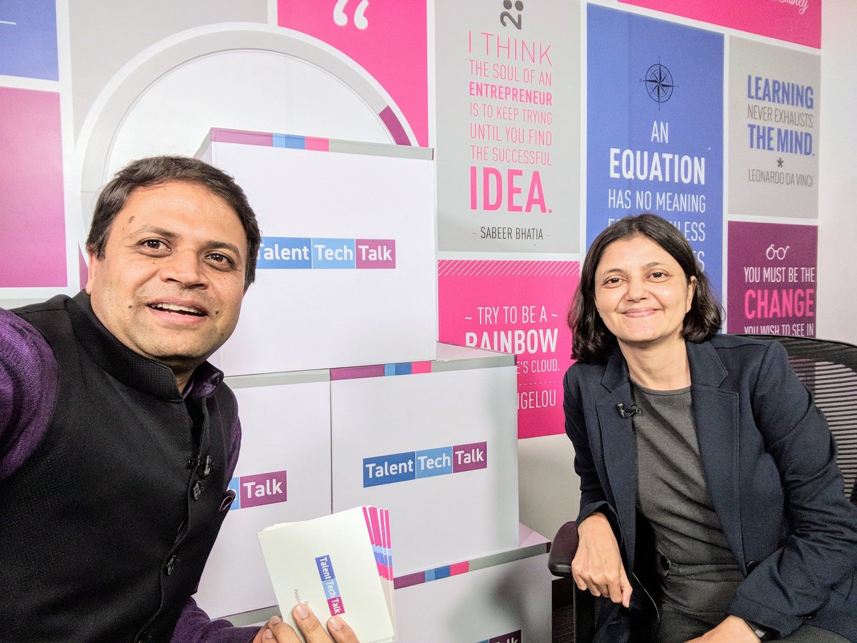 Sairee's tweet photo. Passion is infectious, especially when you hangout with @PankajBansalPB Rolling now 💜

#hrtech #talenttechtalk https://t.co/7Ey4kJX0si