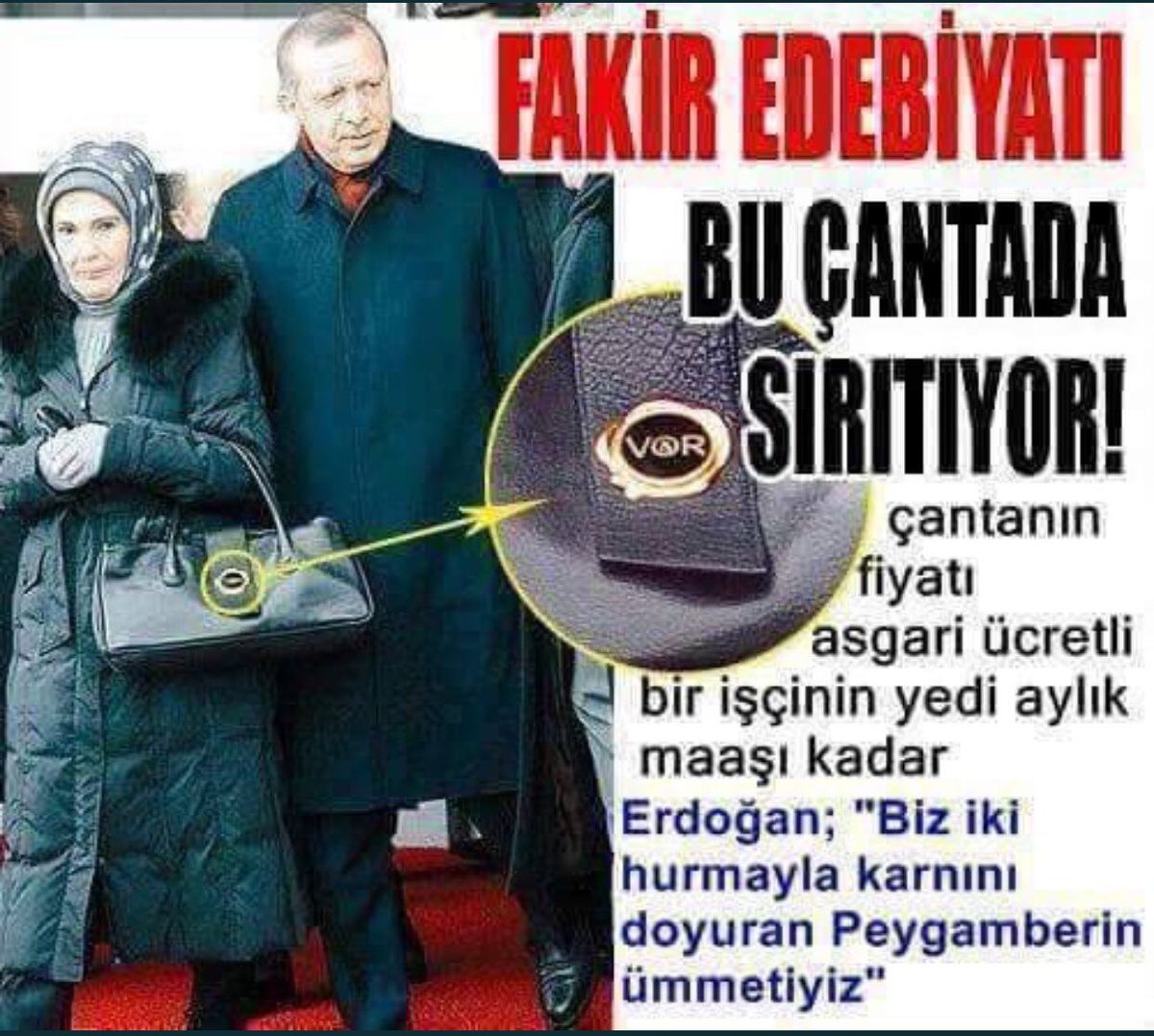 Emine’nin çantası kaç hurma eder ? @barbarosansalfn bugün yediği hurmalar yarın tırmalarmı !!!