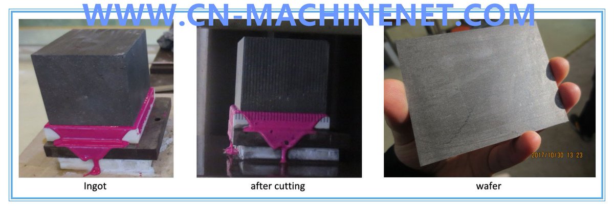 Oscillator_mfg's tweet image. The cutting sample processed by our advanced diamond multiwire saw machine. L74.2mm 1.76h 26pcs 2.3mm wafer excellent finishing 🤣🤣🤣🤣