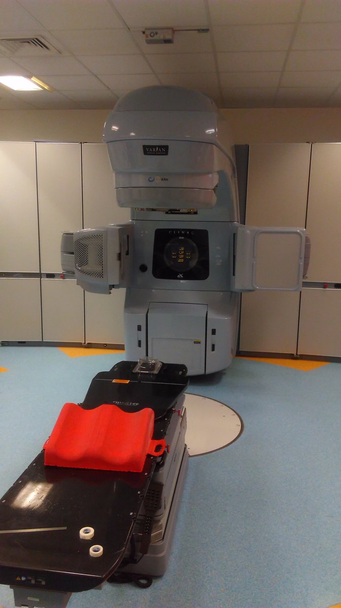 9/ Here is one of our radiotherapy treatment machines – we have three like this. They are being replaced over the next year with newer ones