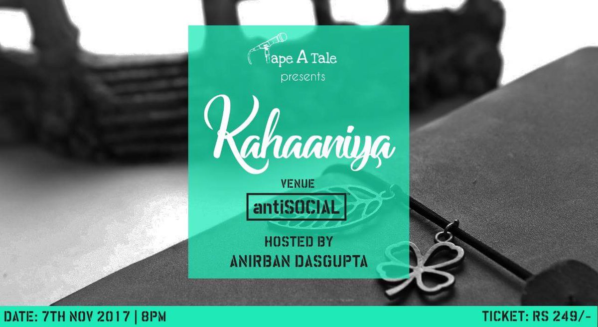 BombilTimes's tweet image. Fancy attending an open mic for story telling &amp;amp; perhaps swap some of your own? #Antisocial Khar hosts Kahaaniya this evening. #BombilTuesday
