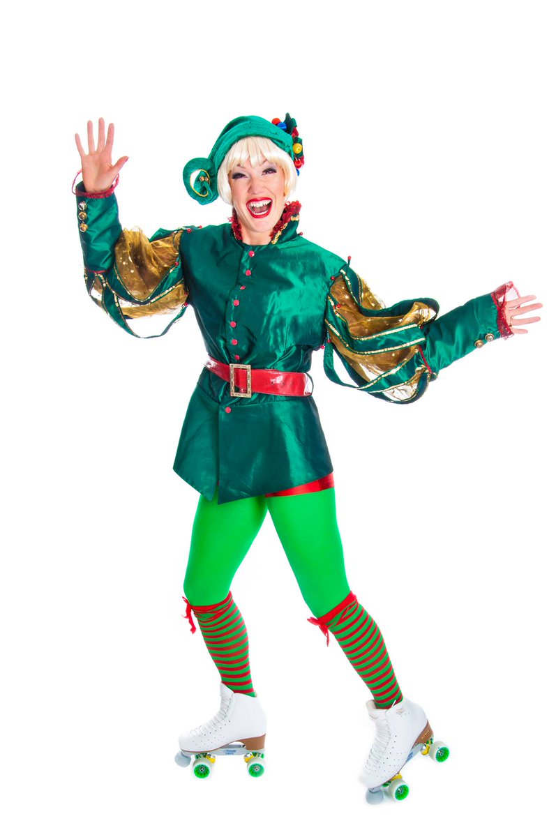 Jentheroo's tweet photo. Fun festive photoshoot done with @angelfoxphotographic of our roller skating Elf and Jenny Claus.We are ready to roll this Christmas! https://t.co/CHxihJByyl