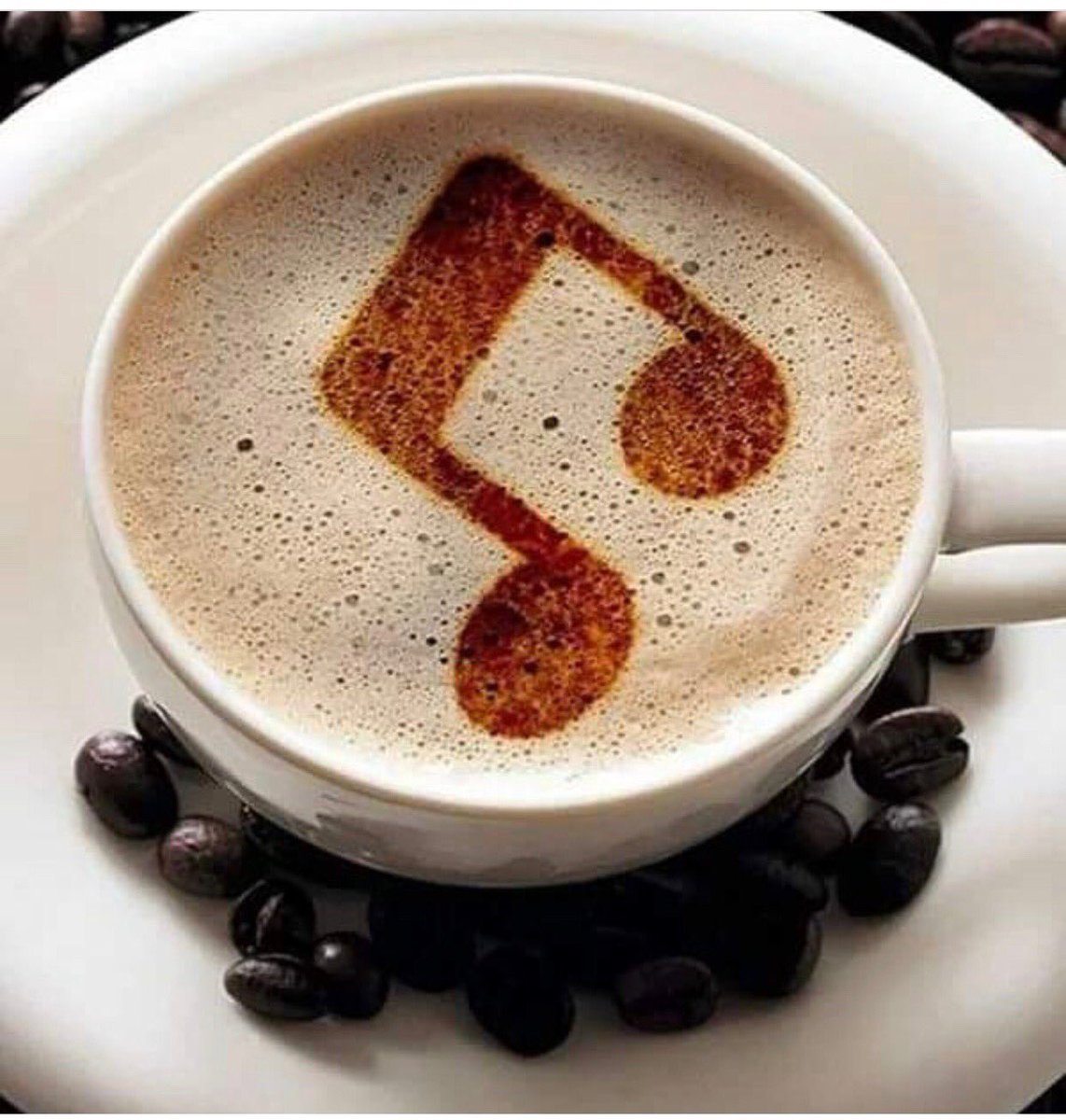 MarketingMaggie's tweet photo. My coffee sings to me... #coffeeredefined #Tuesdaycoffee #cafecitolove ☕️☕️🎼🎼❤️😊 https://t.co/ReNTV2mZfh