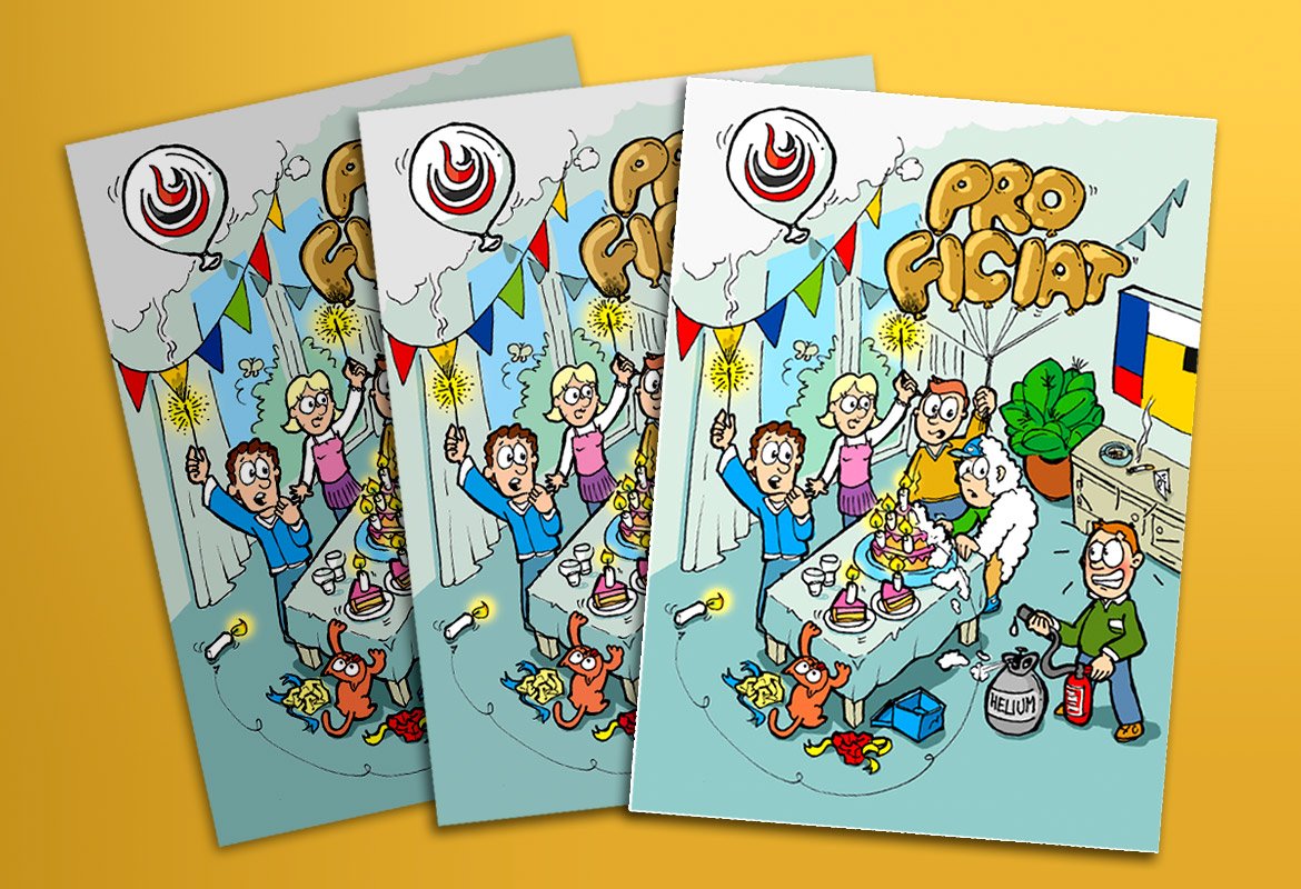 Illustratie mogen maken voor een verjaardagskaart in opdracht van Brandpreventie Academy. #brandpreventie #illustration