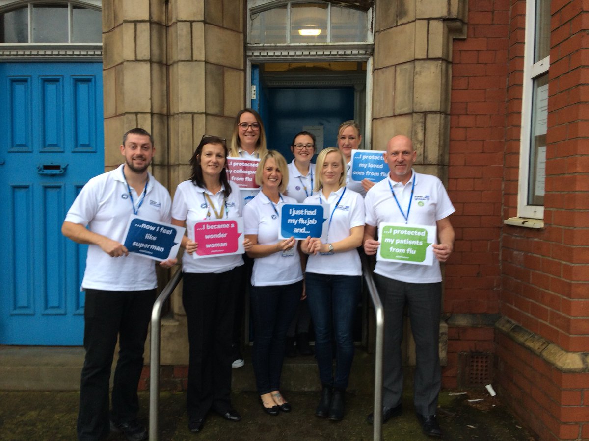 MagsSanders's tweet photo. We joined the #jabathon to protect our clients,families and each other #bwfluhero @Bridgewater_NHS #Healthoutreach #NHS https://t.co/H1cjKmMq8z