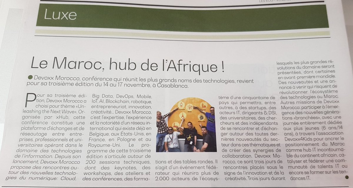 DevoxxMA's tweet photo. Le Maroc, hub de l'Afrique #DevoxxMA 😀😀 https://t.co/sWMYKsoX7A