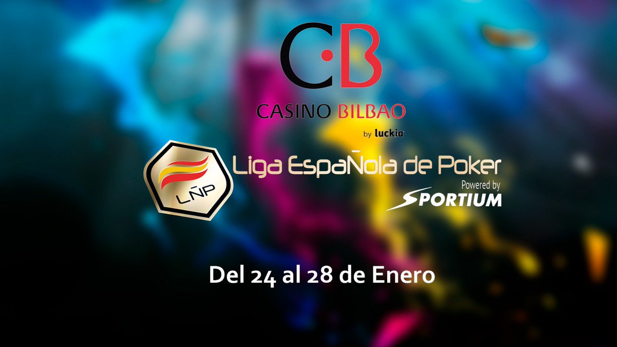 ligaESpoker's tweet photo. La 3ª etapa de la #LÑP3 se jugará en @CasinoBilbao del 24 al 28 de enero.
Puedes clasificarte online desde 0€ en @sportium 
#LÑPBilbao https://t.co/SDABEkXZVR