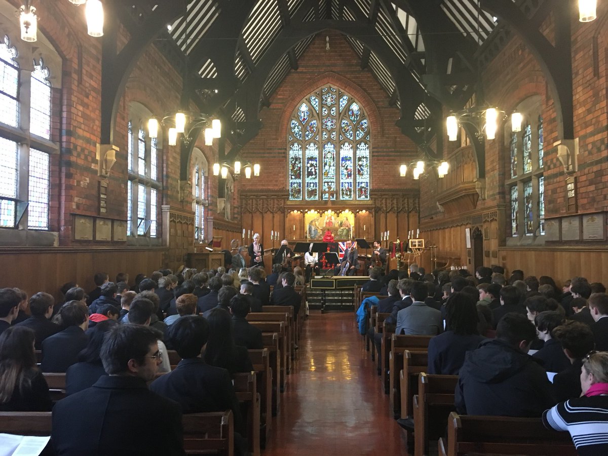 BSMusicSchool's tweet photo. A warm welcome to pupils from @WGSBMusic, @WGSGmusic, @BHSA_music, Calday Grammar &amp; Woodchurch High! Baroque music with @18thCCOrchestra. https://t.co/SLIlcfYHfS