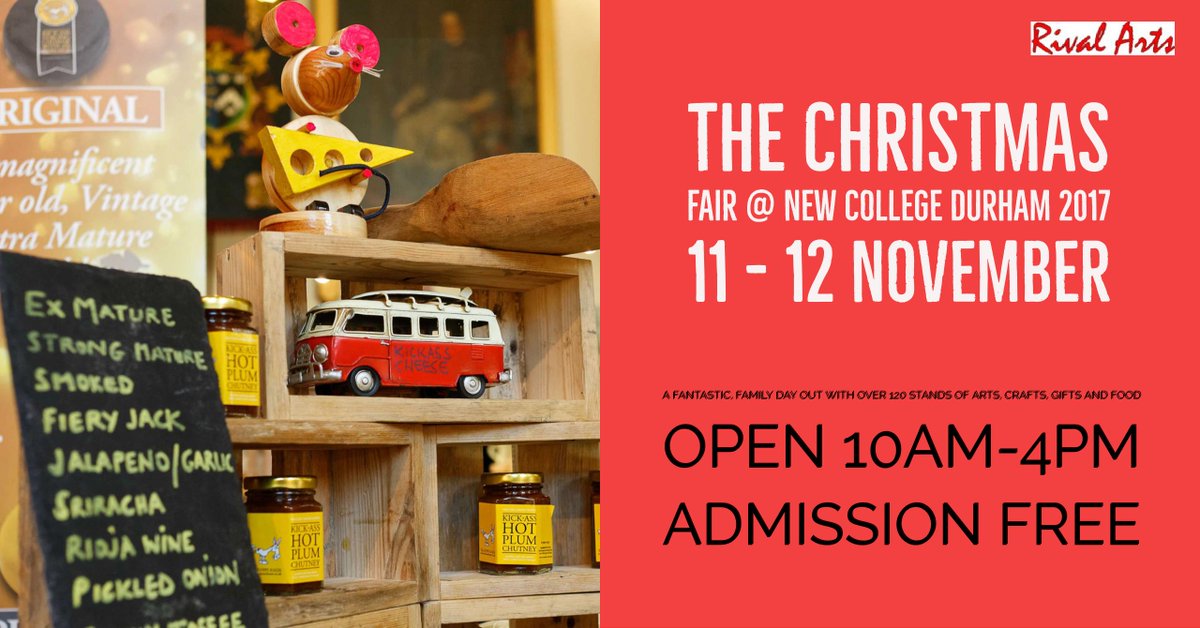 This Weekend <a href="/NCDOfficial/">NCDOfficial</a> The Christmas Fair over 120 stalls. Open 10am to 4pm Admission Free