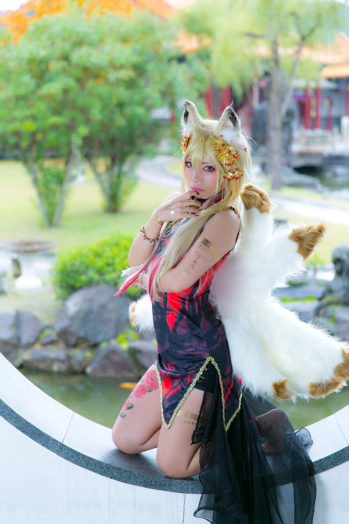 mimic ウィッグ ケモ耳 獣耳 狐耳 コスプレ 和ロリ 華ロ