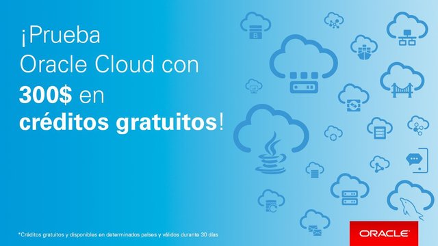 AlbaGnz's tweet photo. ¡Estás a 3 pasos del #cloud de #Oracle. 300$ de créditos #gratis.Entra y prueba las ventajas de nuestros servicios https://t.co/iEa2ypk4gk https://t.co/ArRb0itP0f