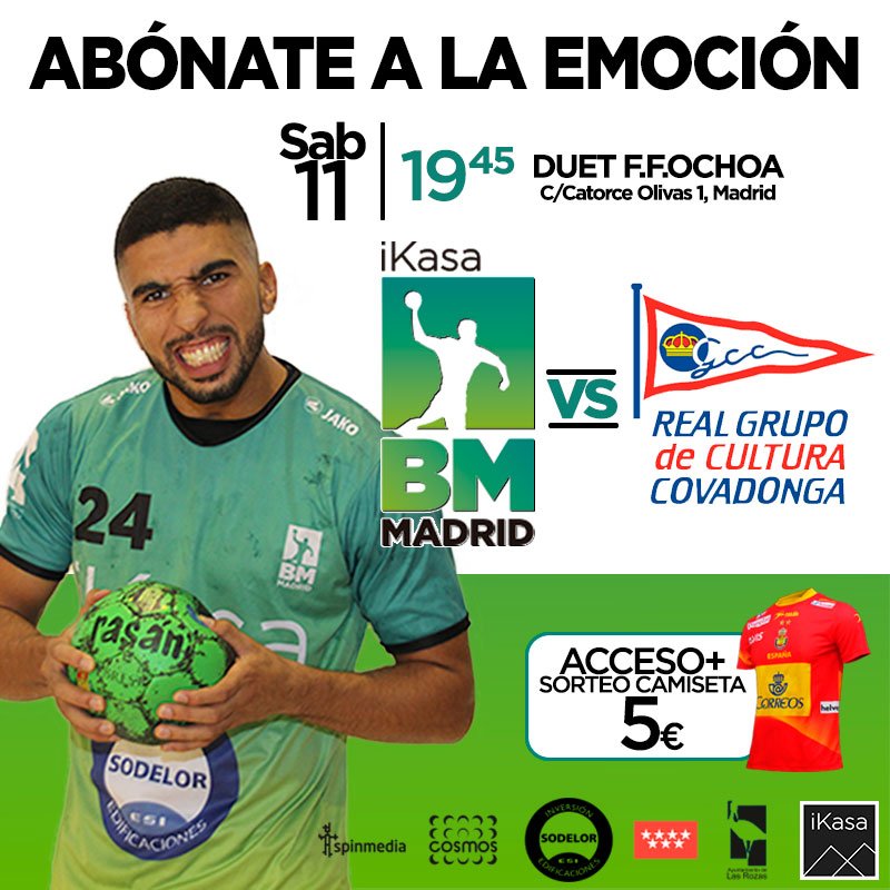 balonmanoikasa's tweet photo. DHP | #J8 📆Sab 11 Nov 🕗19.45h @DuetFFOchoa 
@iKasaBMMADRID vs @RGCC_balonmano 
Primera final para los nuestros, muchas ganas de demostrar el trabajo de cada semana!
#creamosemociones #tocaremontar #todosaanimar https://t.co/BJ8UIWCDvr