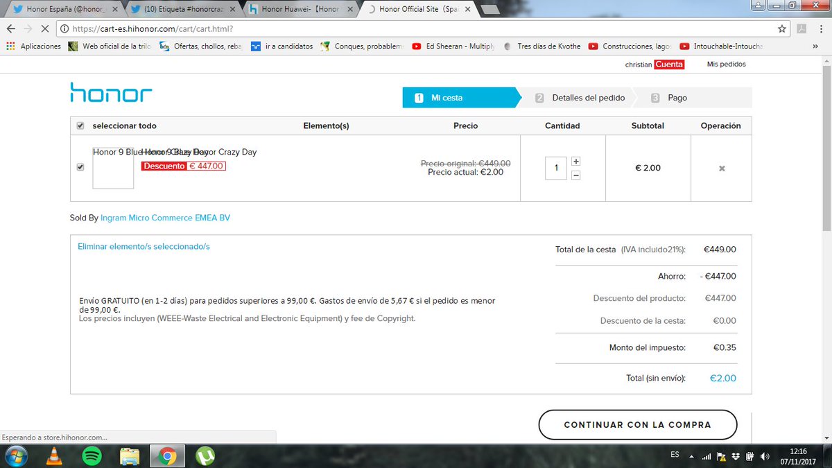 Christianpixtol's tweet photo. @honor_es timando voyyy timando vengo vengo #HonorCrazyDay https://t.co/q6CcGLHRKa