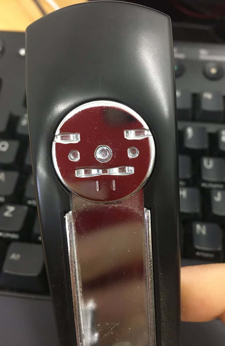gavhood's tweet photo. I feel the sadness of my stapler. I am not sure he can hold it together anymore! Boom boom! #iamhereallweek https://t.co/i3U6iNTK57